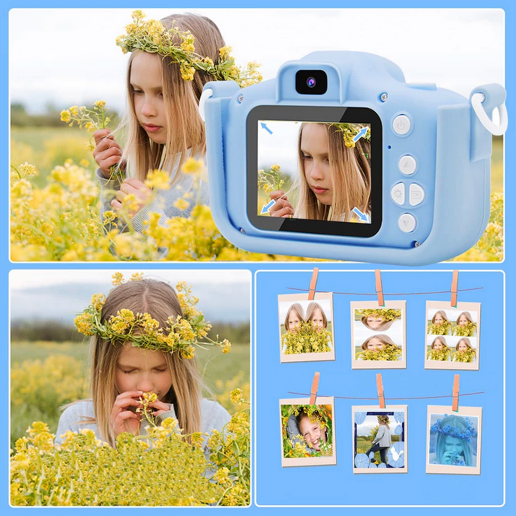 Kids Digital Camera with Games — Cute Kitten Design, 2" Display
