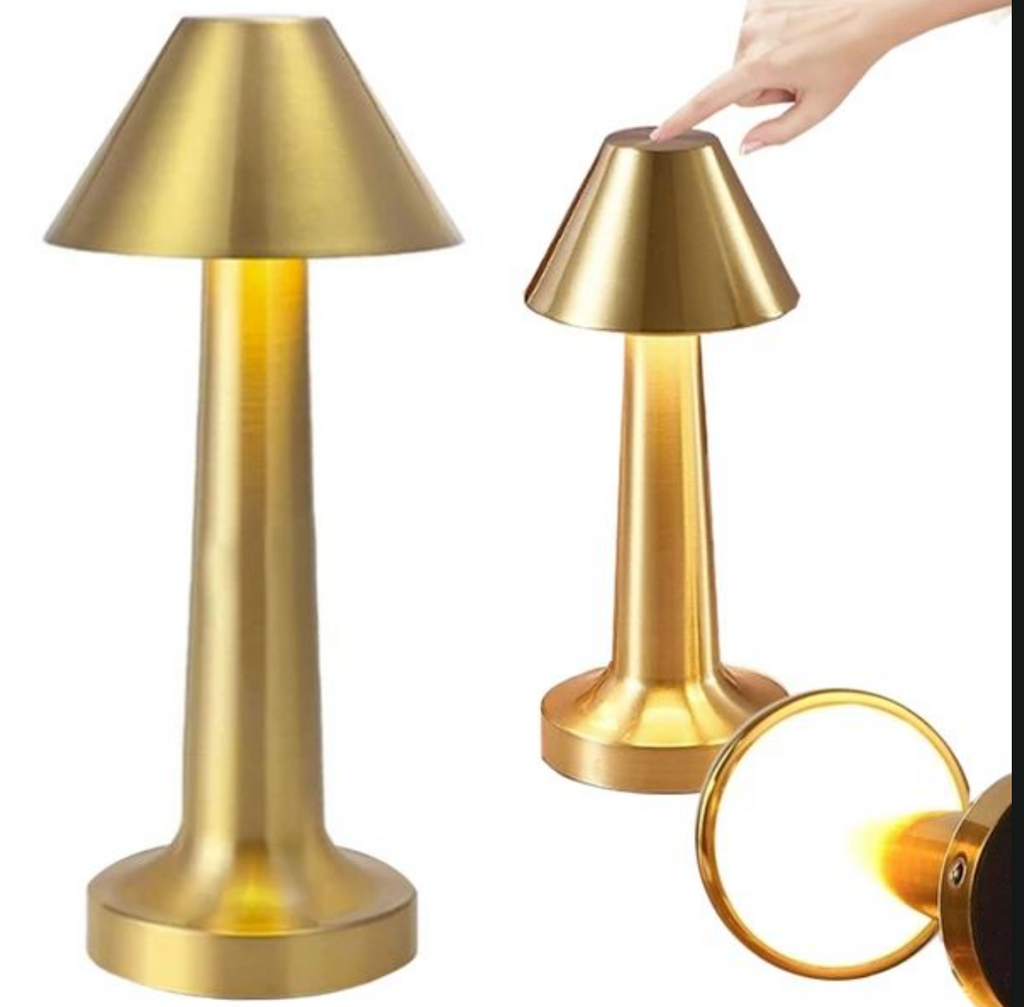 Touch Bedside Table Lamp — Wireless 3 Color LED Night Light