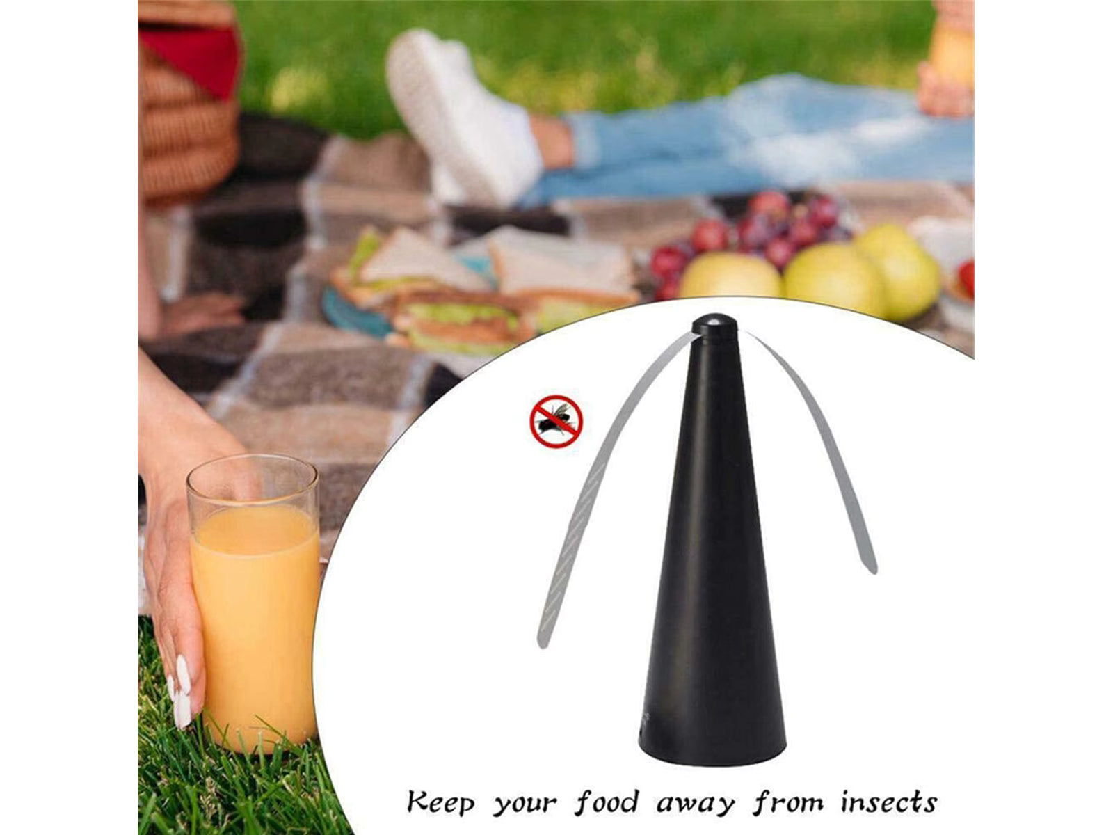 Fan Fly Repeller – Keep Your Food Protected Anywhere! 🦟🍽️